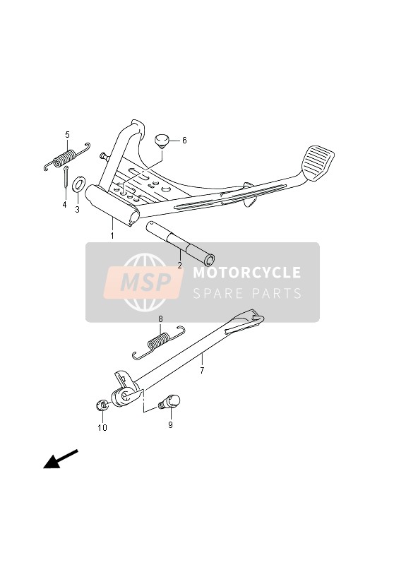 Suzuki UH200(Z) BURGMAN 2013 STÄNDER für ein 2013 Suzuki UH200(Z) BURGMAN